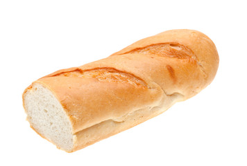 Fresh bread isolated on the white