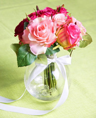 wedding bunch on table