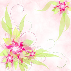 Obraz premium Romantic Flower Background