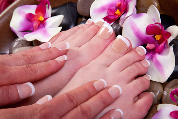 Manicure and pedicure