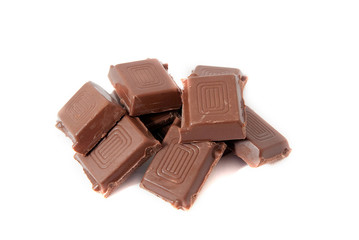 chocolate isolated on white