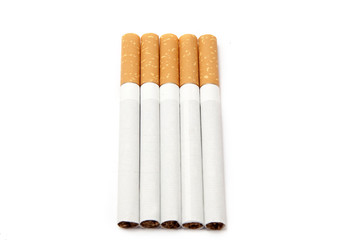 cigarettes isolated on white