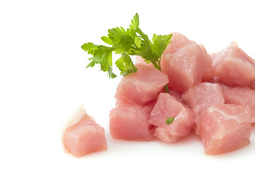 pork meat isolated