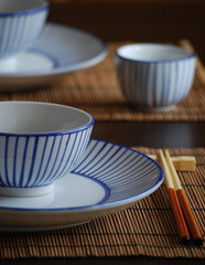 bol et baguettes chinoises