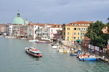 Fototapeta na wymiar Grand canal in Venice