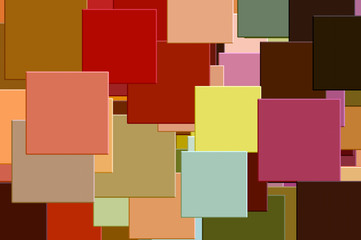 Colorful squares abstract pattern. Digital illustration.
