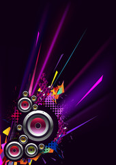 Fototapeta premium musical and urban vector