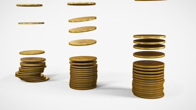 Columns of coins