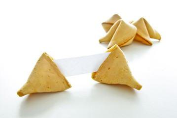 Gl&uuml;ckskeks mit Blankopapierstreifen