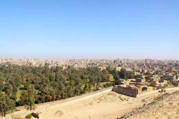 the skyline of Cairo Egypt