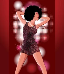 Poster dansende vrouw © Isaxar