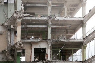 Demolished building