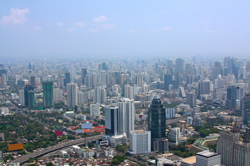 Fototapeta na wymiar Modern city aerial view