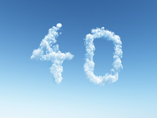wolkige vierzig