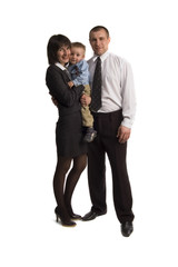 business people family