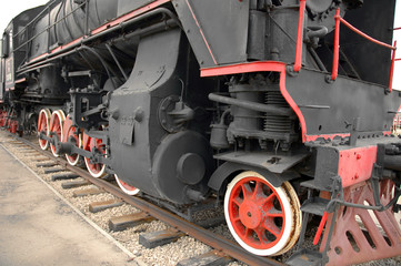 Fototapeta premium Old-time locomotive