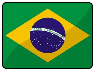 Fototapeta premium drapeau brésil brazil flag
