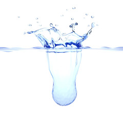 Abstract water splash