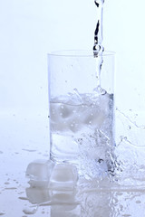 pouring water