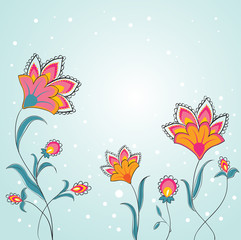 Fototapeta na wymiar Romantic Flower Background