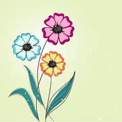 floral abstract vector background