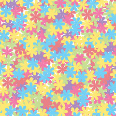 Beautiful background with muticolroed flowers