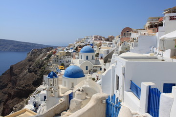 Fototapeta premium Wieś Oia na Santorini - Cyklady - Grecja