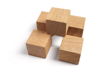 Arrangement of Wooden Blocks
