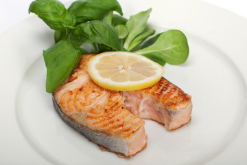 gebratener Lachs Steak