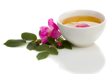 rose petal tea