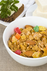 cornflakes breakfast