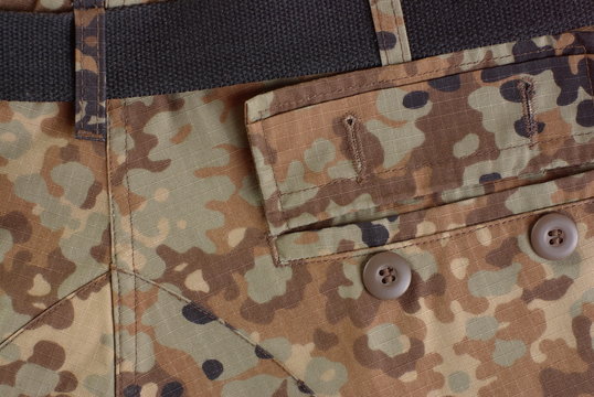 open pocket on uniform