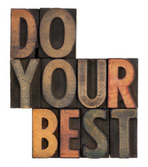 do your best - motivational reminder