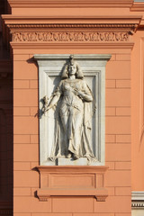 Obraz premium Exterior detail of the Egyptian museum in Cairo