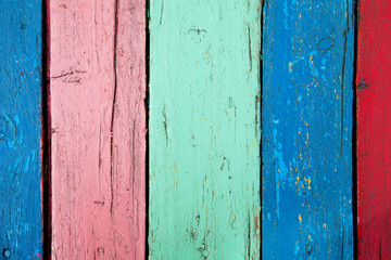 color wooden boards background