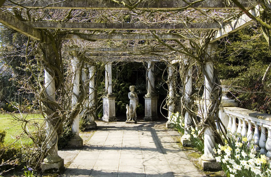 Statue In Italian Garden