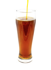 Glass with beer