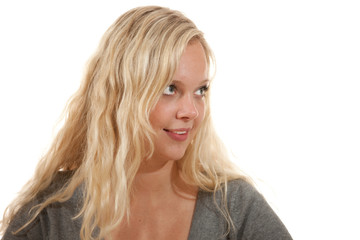 Naklejka premium Blondine