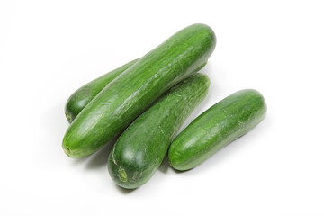 Tasty kitchen. Fresh vegetables isolated on white