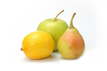 The closeup of various fruits