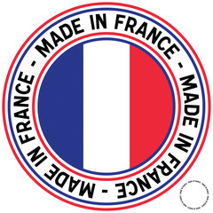 Made in France Circular Decal