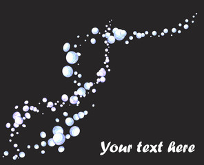 Bubbles vector background
