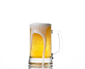 Beer mug isolated on white
