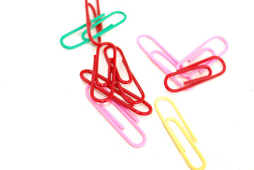 Colorful paper clips