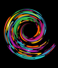 Colourful swirl