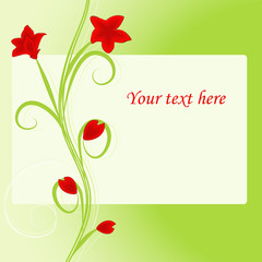 abstract flower vector background