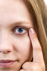 Naklejka premium eye massage