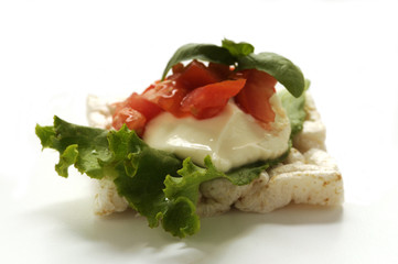 Tartina di riso soffiato