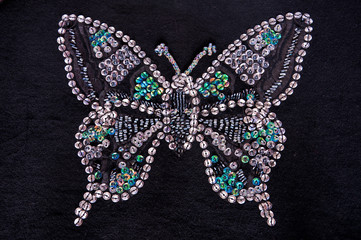 Embroidery the butterfly