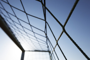 Ecke vom Fu&szlig;balltor